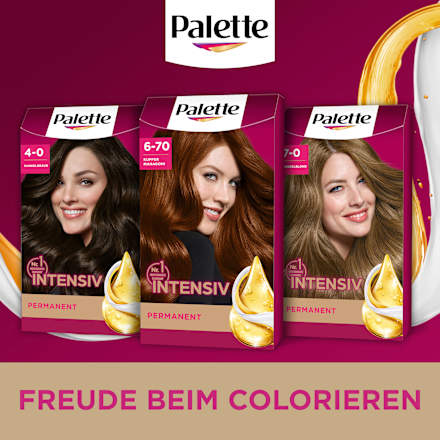 Haarfarbe 6-70 Kupfer Mahagoni Palette Intensive Color Creme
