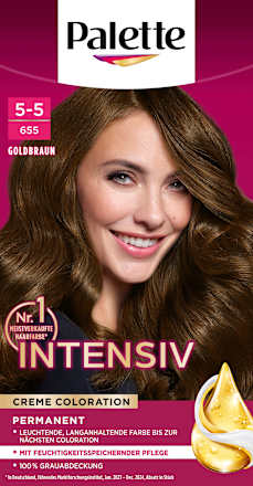 Haarfarbe 5-5/655 Goldbraun Palette Intensive Color Creme