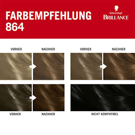 Haarfarbe 864 Rehbraun Schwarzkopf Brillance