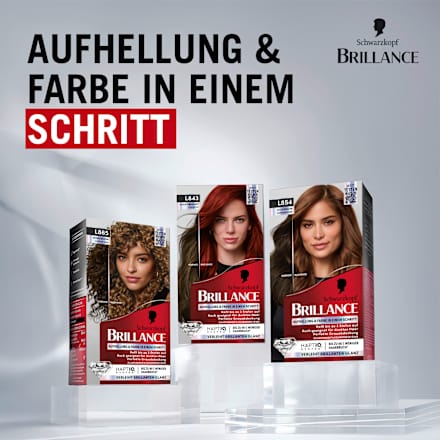 Haarfarbe L843 Leuchtendes Rot Schwarzkopf Brillance