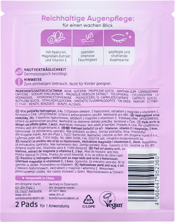 Augenpads Hydrogel Glitzer (1 Paar) Balea