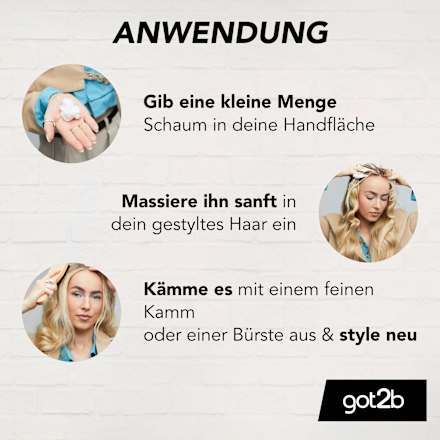 Styling-Entferner-Schaum Kleber-Remover got2b
