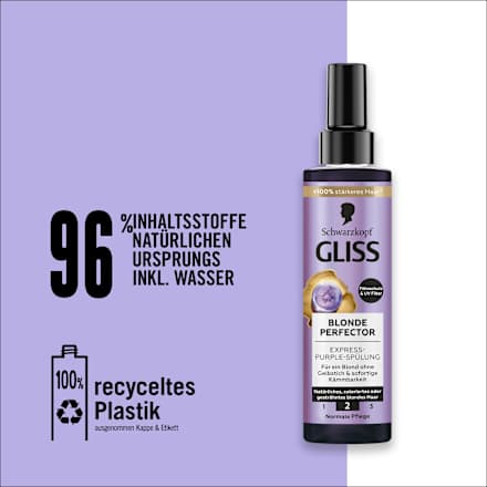 Sprüh-Conditioner Express-Purple Blonde Perfector Schwarzkopf GLISS