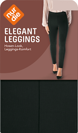 Leggings Elegant mit Hosen-Look schwarz Gr. 36/38
 nur die