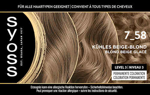 Haarfarbe 7_58 Kühles Blond Syoss Oleo Intense