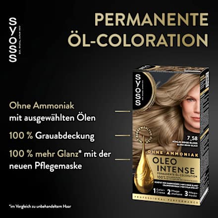 Haarfarbe 7_58 Kühles Blond Syoss Oleo Intense