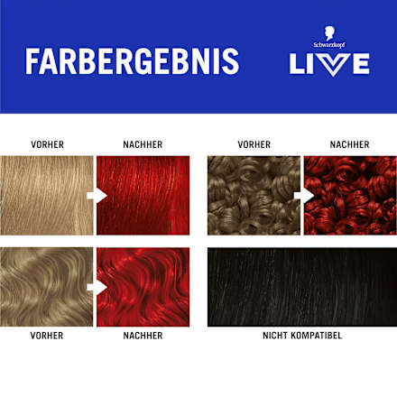 Haarfarbe 035 Real Red Schwarzkopf LIVE