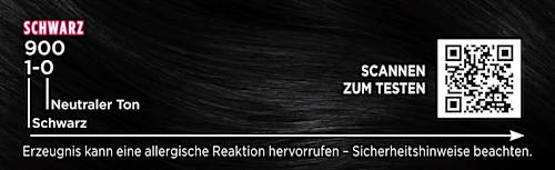 Haarfarbe 1-0/900 Schwarz Palette