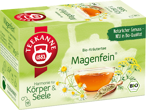 Kräutertee, Magenfein (18 Beutel) Teekanne