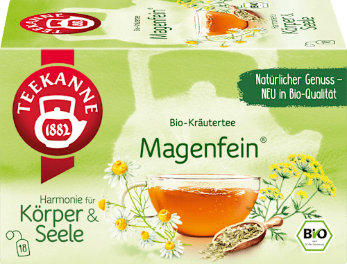 Kräutertee, Magenfein (18 Beutel) Teekanne