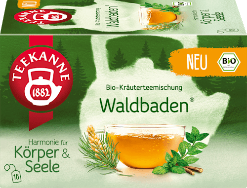 Kräutertee, Waldbaden (18 Beutel) Teekanne