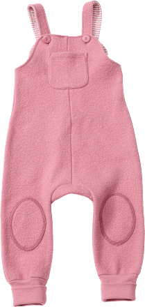Latzhose aus Wollwalk mit Mitwachsfunktion, rosa, Gr. 110/116 ALANA