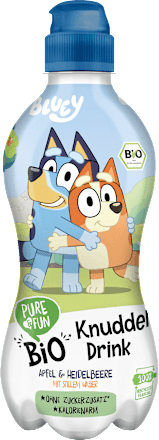 Saft & Wasser Bluey Apfel & Heidelbeere mit stillem Wasser ab 3 Jahren PURE & FUN