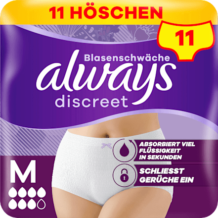 discreet Pants Inkontinenz Plus Gr. M always