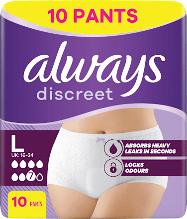 discreet Pants Inkontinenz Plus Gr. L always