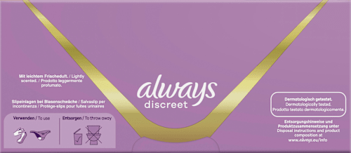 discreet Slipeinlagen Inkontinenz Normal always