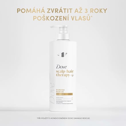 scalp hair therapy šampon na vlasy Damage Rescue Dove
