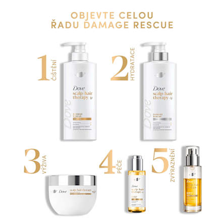 scalp hair therapy kondicionér na vlasy Damage Rescue Dove