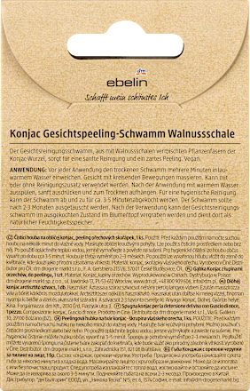 Konjac Gesichtsreinigungs-Schwamm ebelin