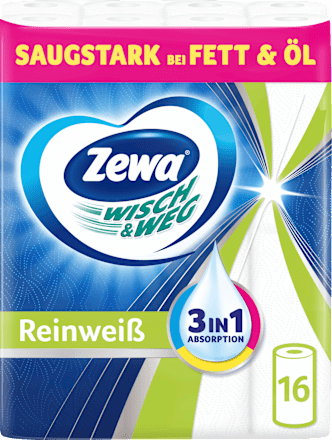 Küchenrolle Wisch&Weg Reinweiss (16x45 Blatt) Zewa