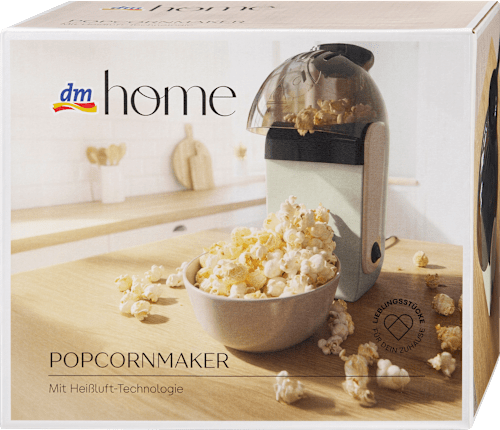 Heißluft-Popcornmaschine, mint/beige (25x13x20 cm) dm home