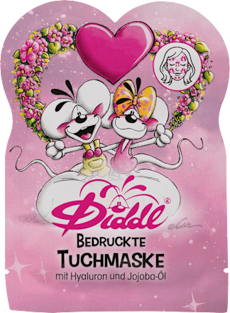 Tuchmaske Diddl bedruckt Hyaluron & Jojobaöl Diddl