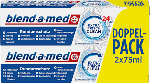 Zahnpasta Extra Frisch Clean Doppelpack (2x75ml) blend-a-med