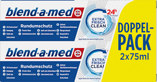 Zahnpasta Extra Frisch Clean Doppelpack (2x75ml) blend-a-med