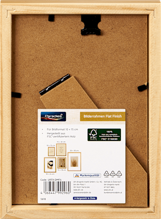 Rahmen Flat Finish hell 10x15 cm Paradies