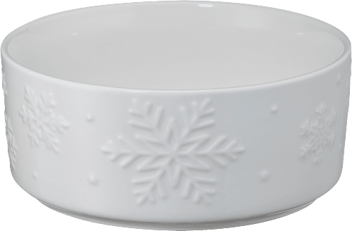 Porzellanschale Schneeflocken, weiß (14 cm) Dekorieren & Einrichten