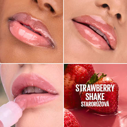 olejový gel rty Lifter gel 006 Strawberry Shake MAYBELLINE NEW YORK