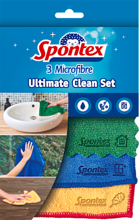 Čistiace utierky z mikrovlákna Ultimate Clean Spontex