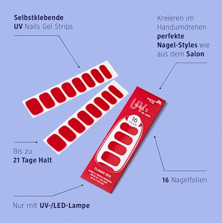 UV Gel Nagelfolien Gel Strips 140 trend !t up