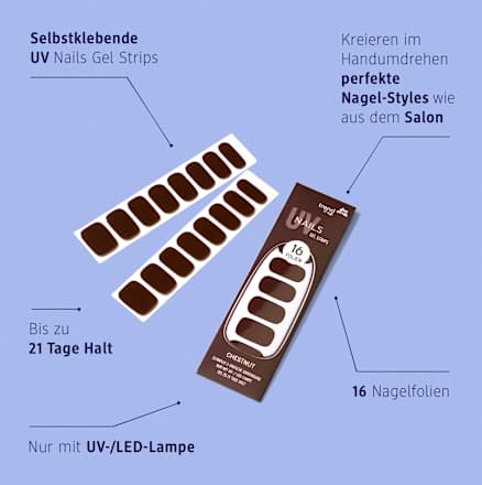 UV Gel Nagelfolien Gel Strips 150 trend !t up