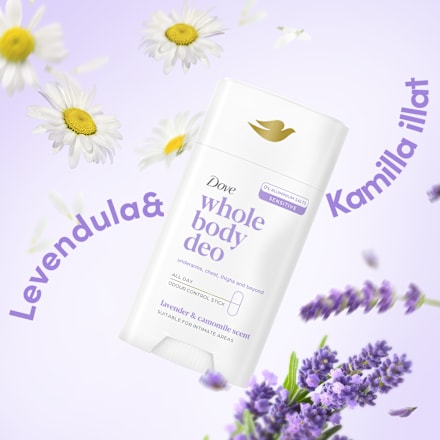 Deo stift teljes testre, levendula és kamilla illattal Dove