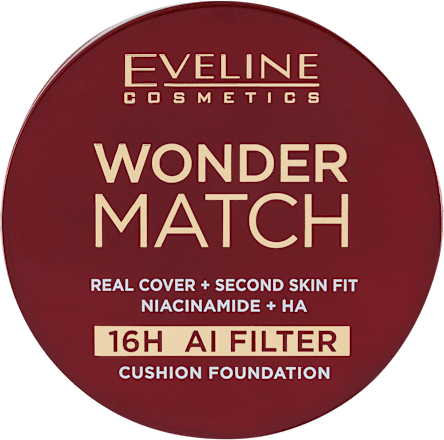 WONDER MATCH 16H AI FILTER tečni puder u obliku jastučića - 02W Vanilla EVELINE COSMETICS
