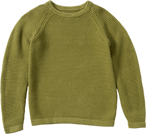 Strickpullover mit Raglan-Ärmel, grün, Gr. 140 ALANA