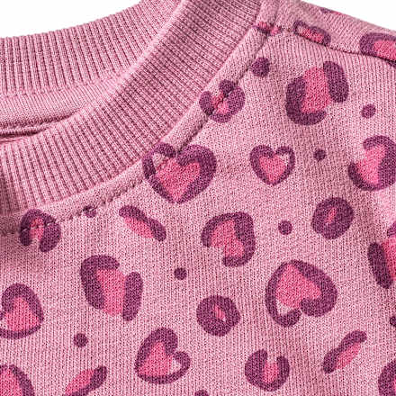 Sweatshirt mit Leo-Muster, lila, Gr. 116 ALANA