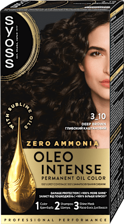 Boja za kosu - 3-10 tamno smeđa syoss Oleo Intense
