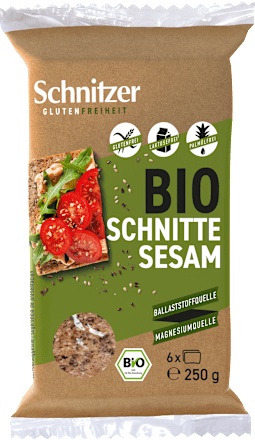 Brötchen Bio Schnitte Sesam glutenfrei (6 Stück) Schnitzer