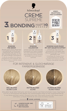Dauerhafte Coloration Creme Supreme - Nr. 9-16 Helles kühles Blond Schwarzkopf CREME SUPREME