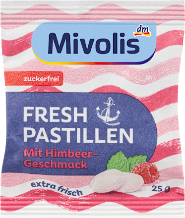 Pastile împrospătare zmeură Mivolis