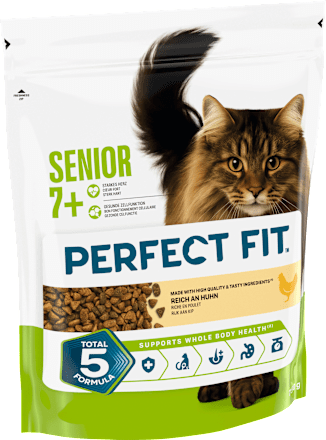 Trockenfutter Katze mit Huhn, Senior 7+ PERFECT FIT