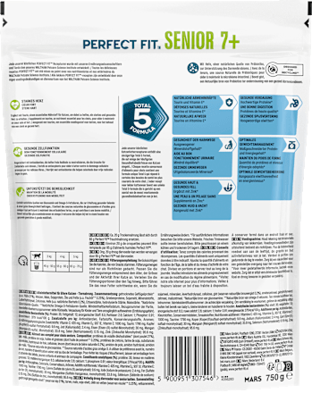 Trockenfutter Katze mit Huhn, Senior 7+ PERFECT FIT