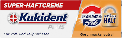 Haftcreme Plus Unschlagbare Bisskraft Kukident