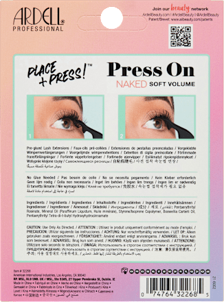 Künstliche Wimpern Set Naked Press On Soft Volume ARDELL
