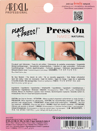 Künstliche Wimpern Set Naked Press On Natural ARDELL