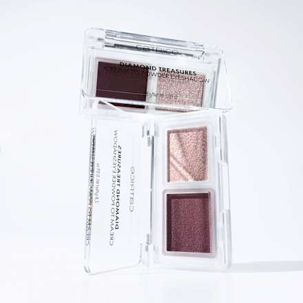 Duo senčil za veke Diamond Treasures, 060 Burgundy Glitz CATRICE