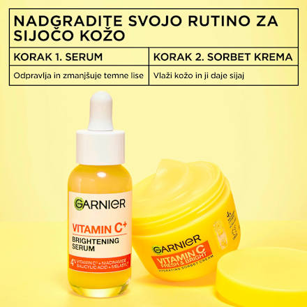 Sorbet vlažilna krema Vitamin C Fresh & Bright GARNIER