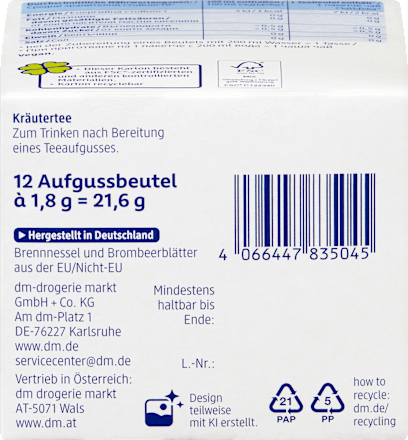 Basischer Tee (12 x 1,8g) Mivolis